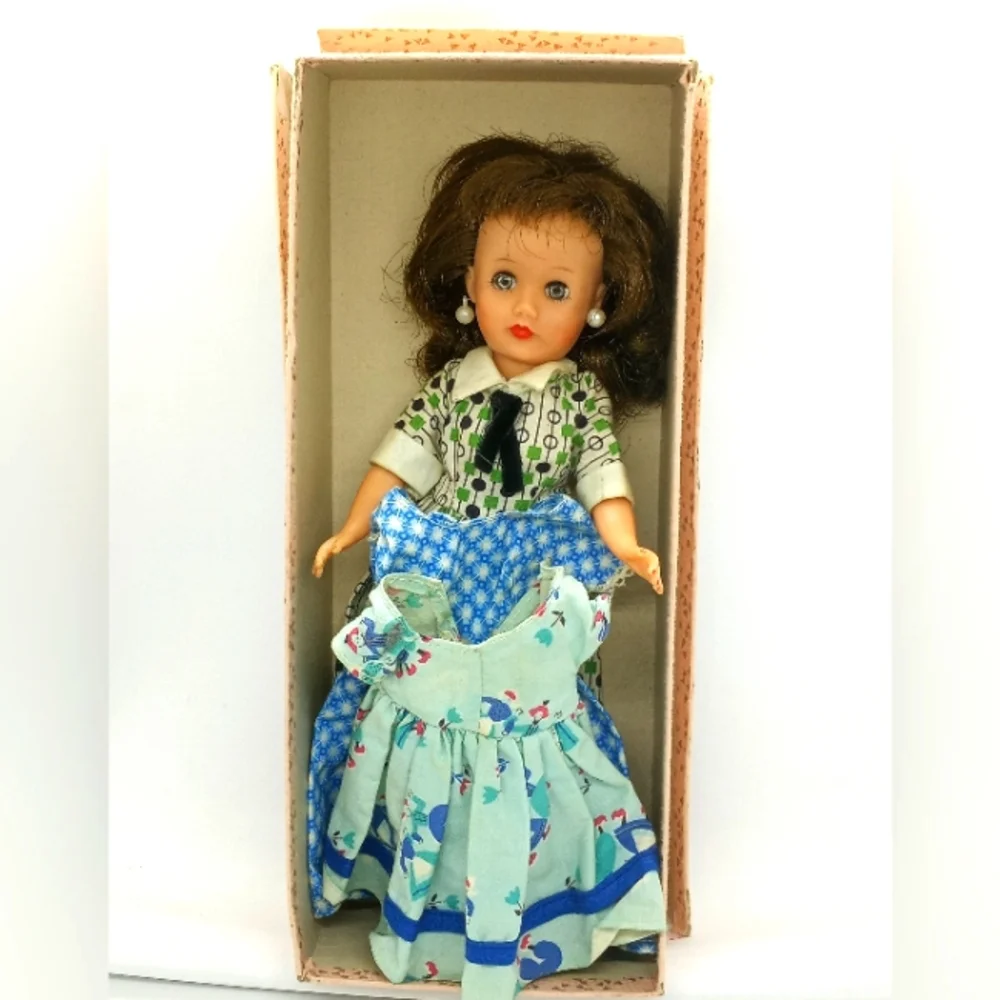 Belle Doll And Toy Corp Little Miss Margie Rare Play Doll Dresses Box Vintage